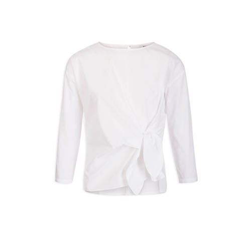 Morgan Top Met Strik Wit morgan kopen in de aanbieding