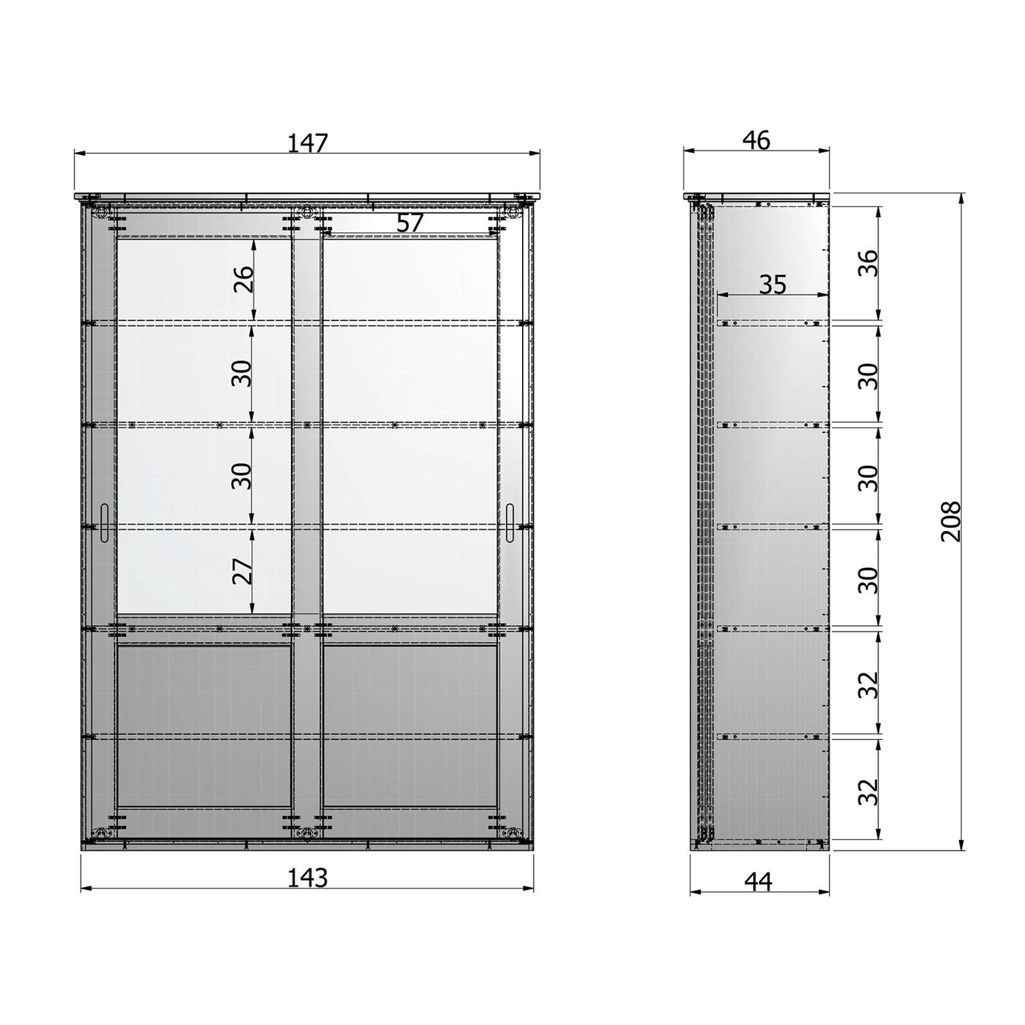 Woood schuifdeurkast Vince - Afbeelding 4