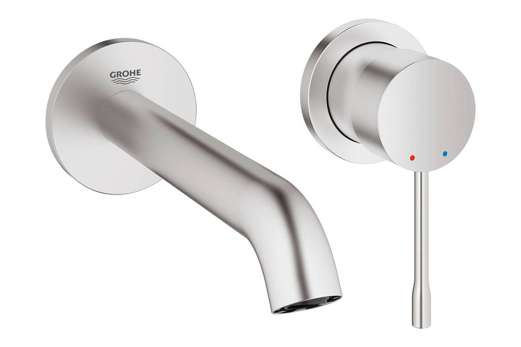 Grohe Essence New inbouw wastafelmengkraan 18cm uitloop, Zilver