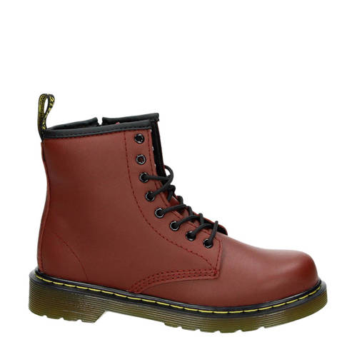 Dr Martens Leren Enkelboots Air Wair Donkerrood dr martens kopen in de aanbieding