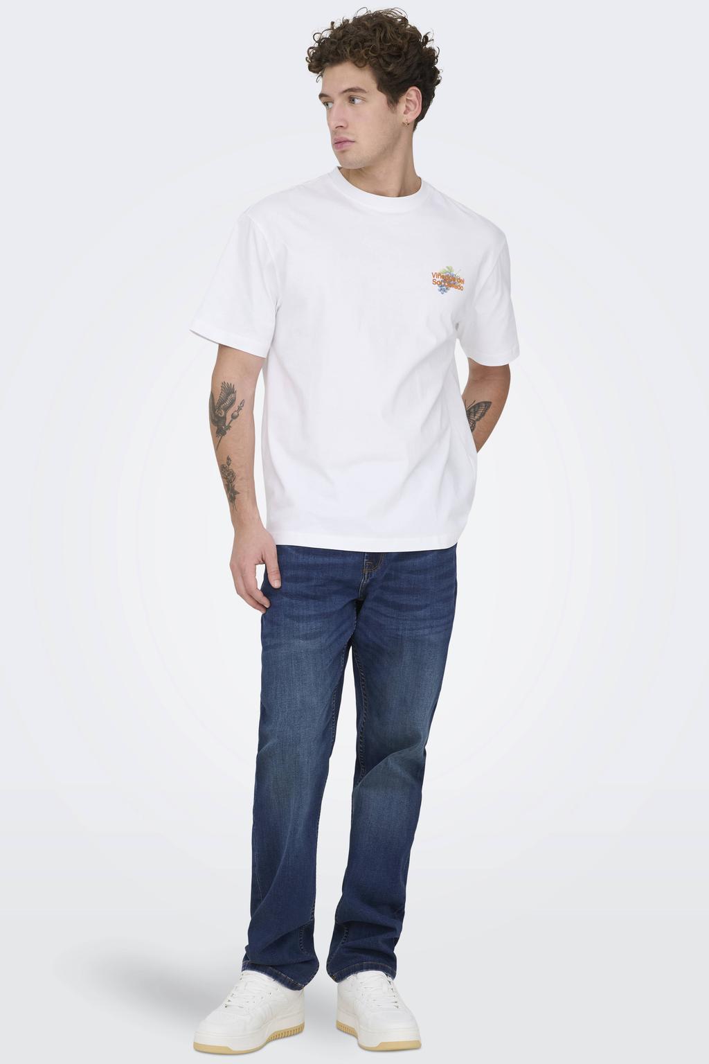 ONLY & SONS regular fit jeans Weft medium blue