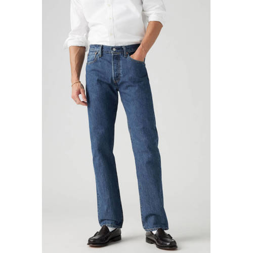 Levi's 501 straight leg jeans stone wash afbeelding