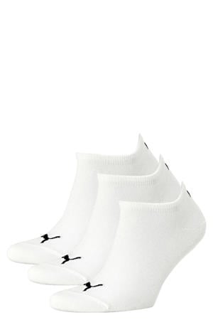 sneakersokken - wit (set van 3)