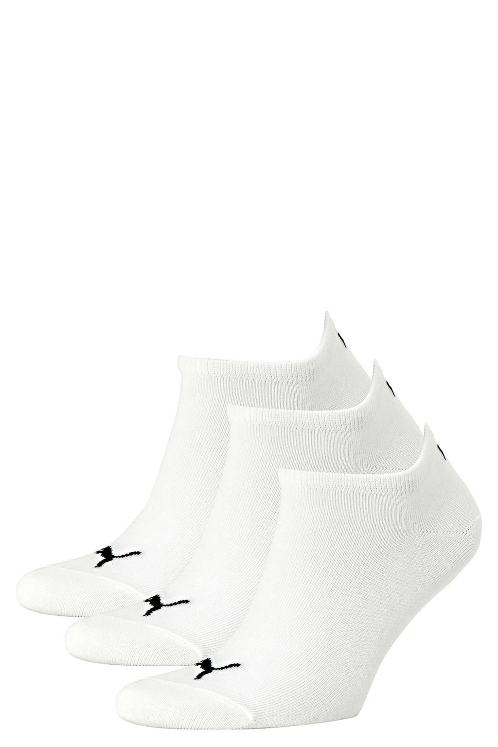 Puma sneakersokken - wit (set van 3)