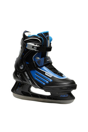  ijshockeyschaatsen zwart/blauw
