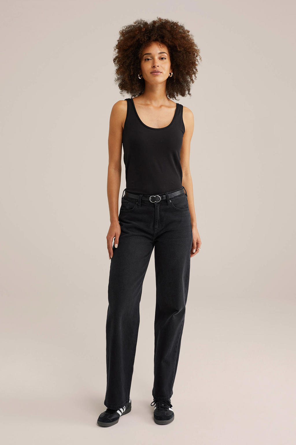 WE Fundamentals singlet met katoen - zwart