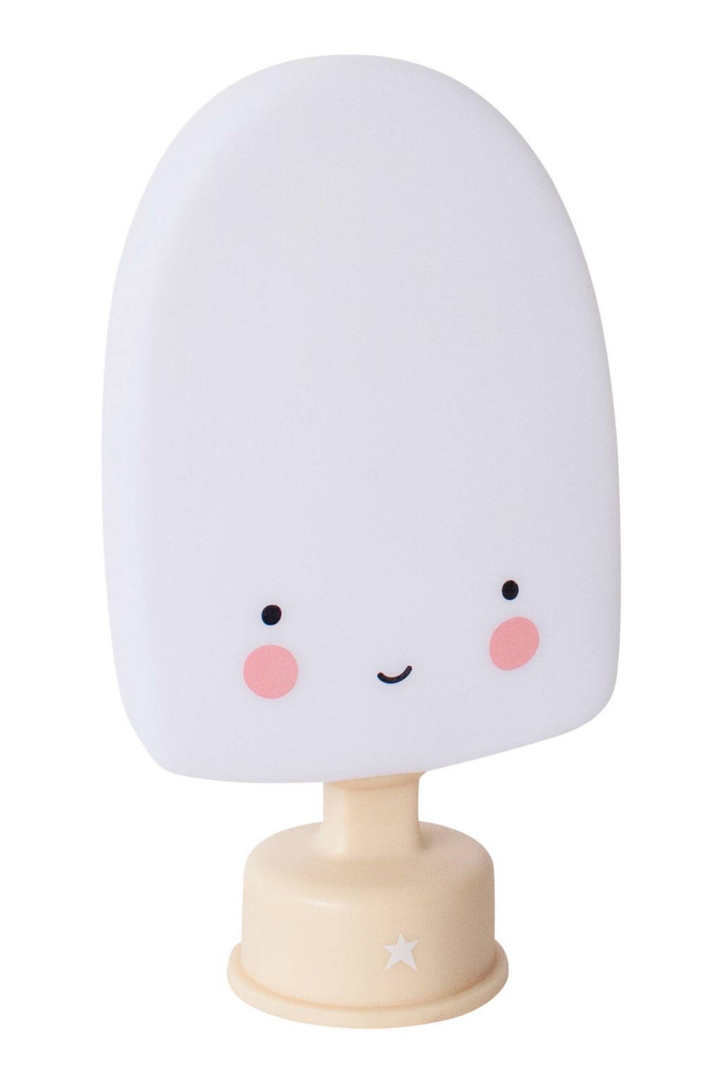 A Little Lovely Company mini ijslolly lamp, Wit/bruin