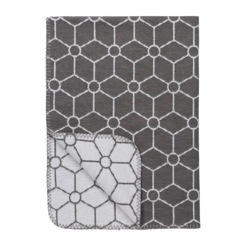Meyco Honeycomb Biologische Ledikantdeken 120X150 Cm Grijs meyco kopen in de aanbieding