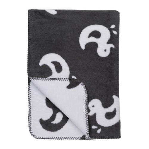 Meyco Eendjes Biologische Ledikantdeken 120X150 Cm Grijs meyco kopen in de aanbieding