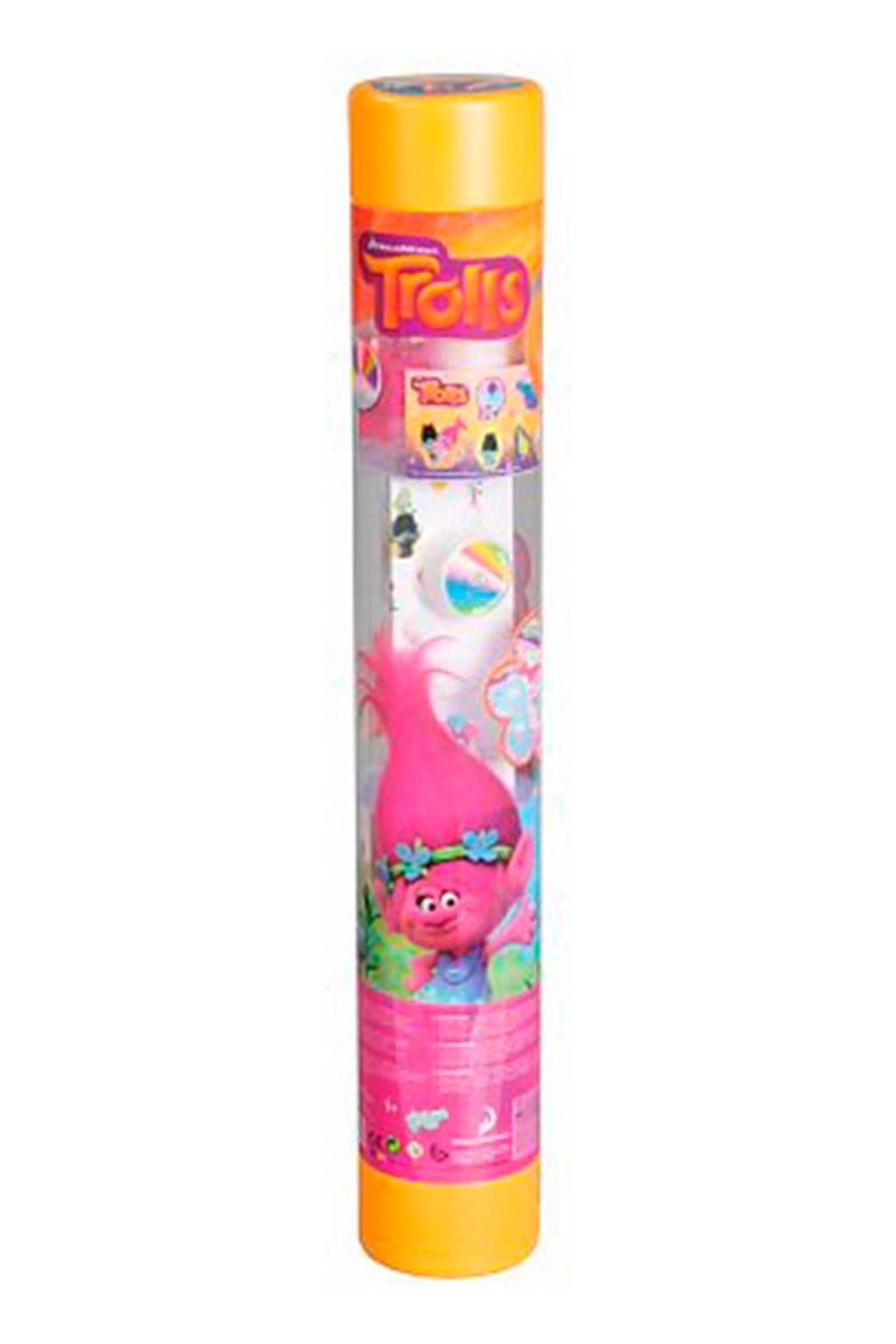 Trolls totum creatieve koker met kleurpotloden, Multi