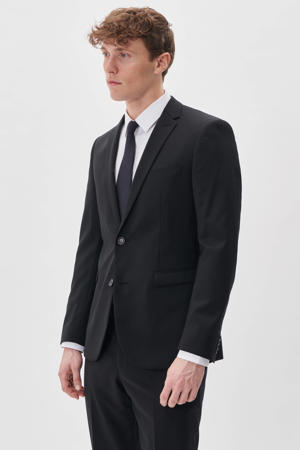 George F regular fit colbert zwart