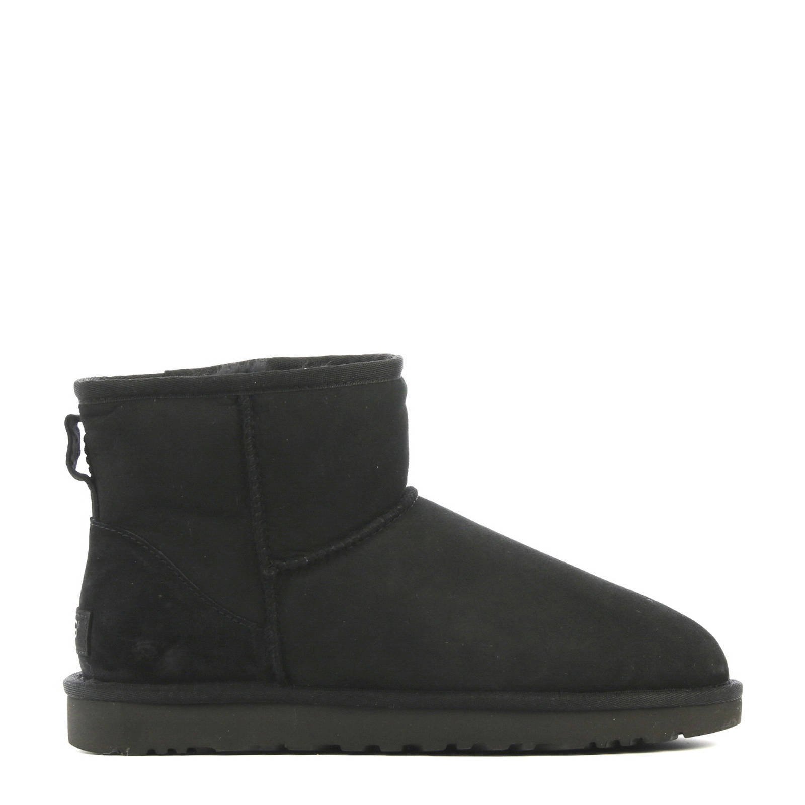 UGG Classic Mini II suede enkelboots zwart wehkamp