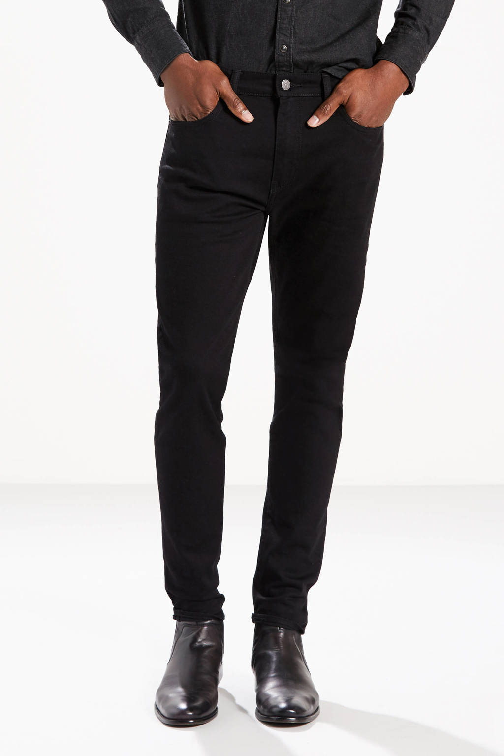 Metalen lijn elkaar Kreet Levi's 512 slim tapered fit jeans black | wehkamp
