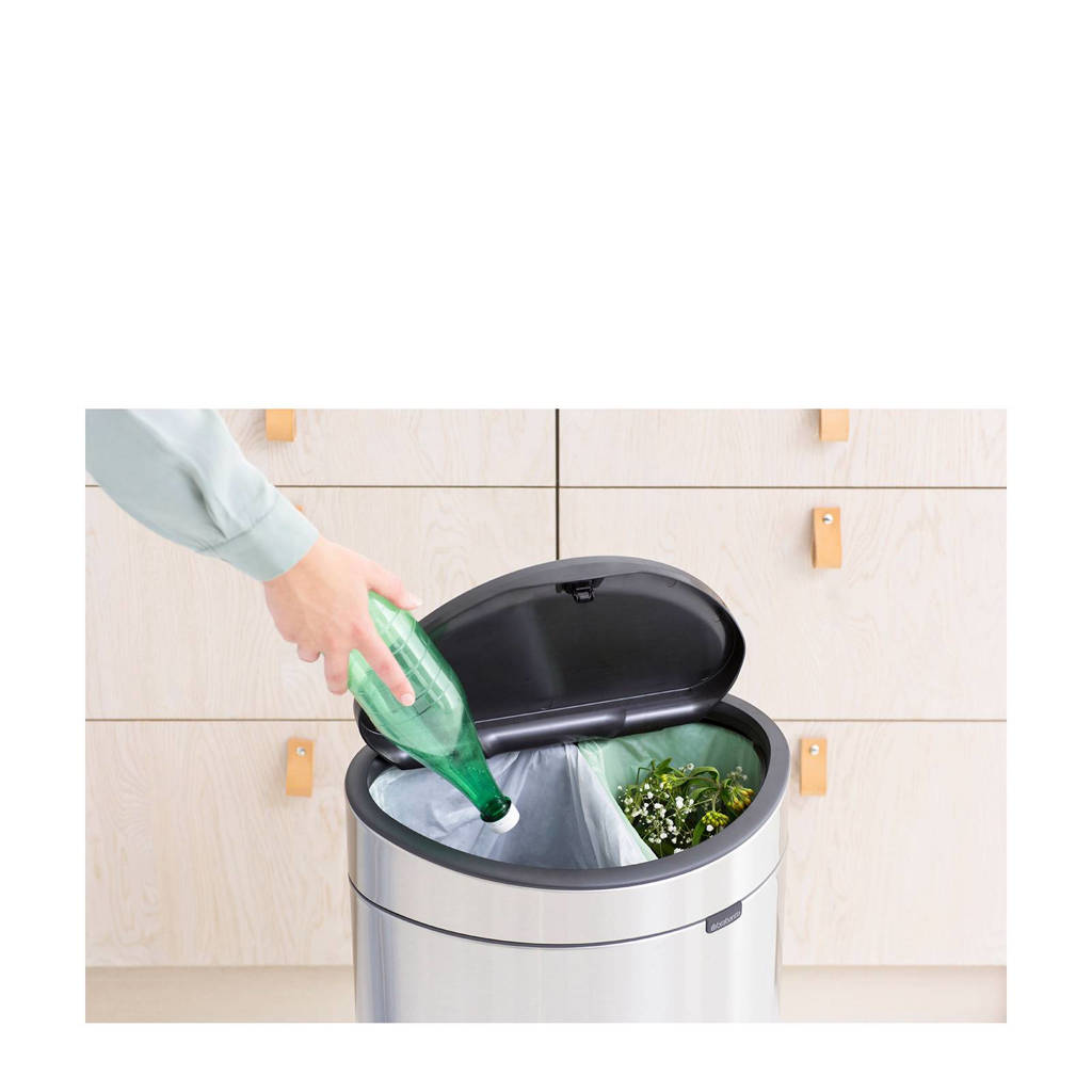 Brabantia Touch Bin Recycle prullenbak , 23+10 liter wehkamp