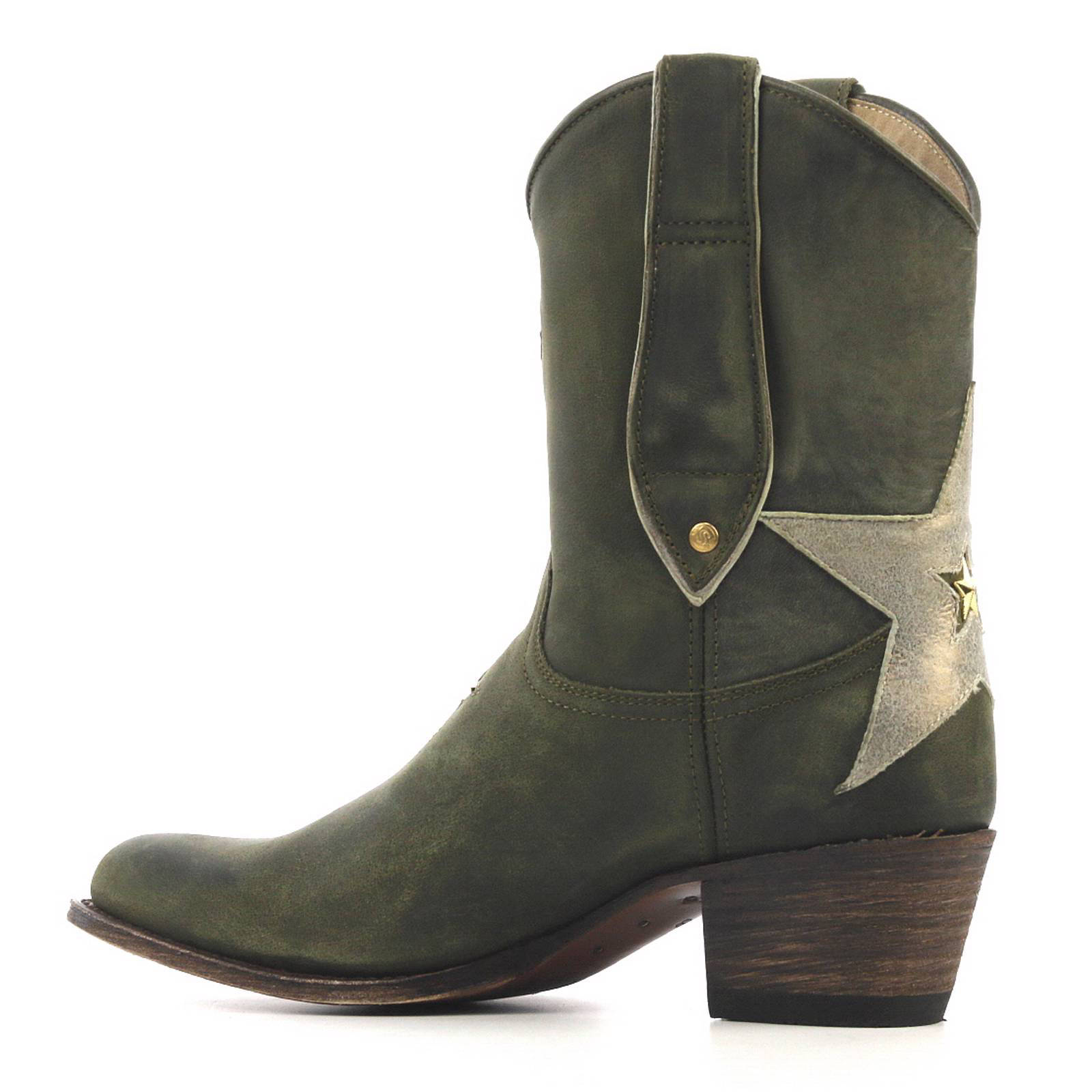 halfhoge leren cowboy laarzen halfhoge leren cowboy laarzen