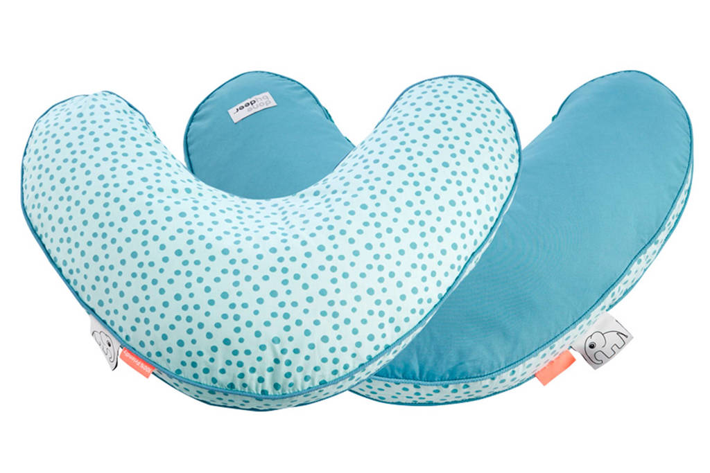 Done by Deer Happy Dots voedingskussen blauw, Blauw