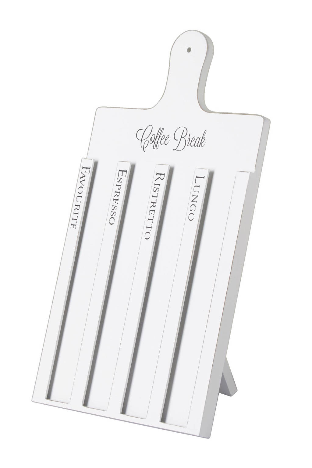 Riviera Maison koffiecuphouder Capsule Coffee, Wit