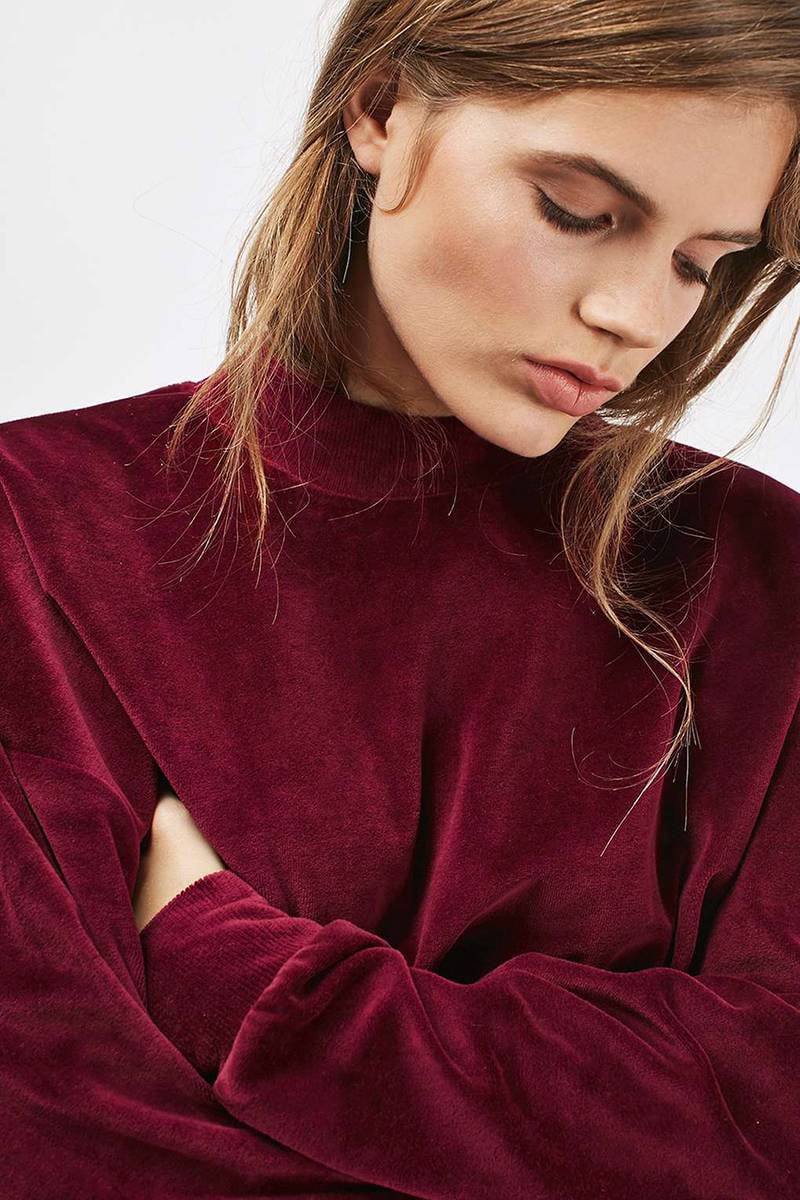 Topshop fluwelen sweater | wehkamp Topshop fluwelen sweater | wehkamp