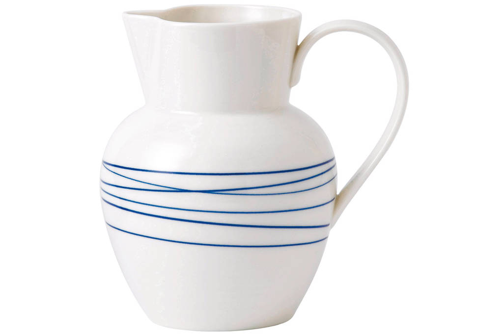 Royal Doulton kan Lines (Ø11,8 cm), Wit/blauw