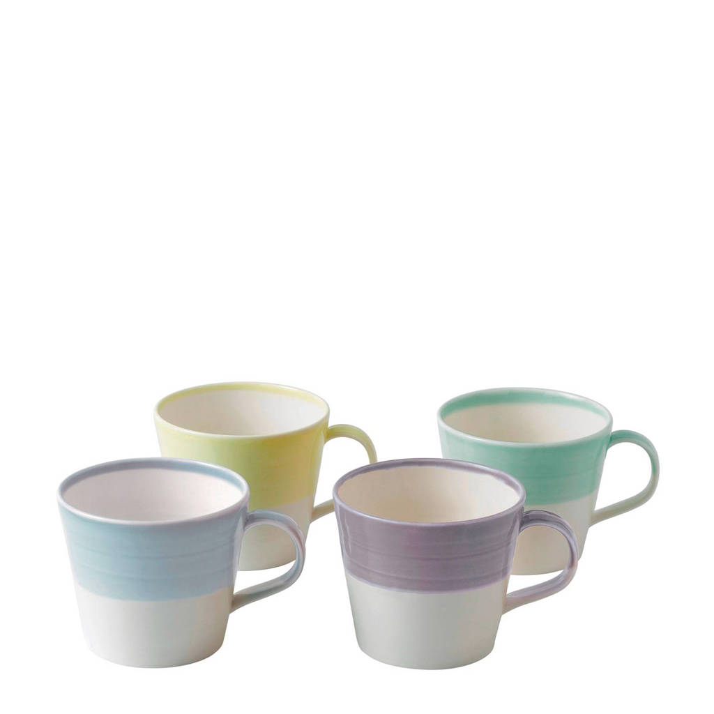 Royal Doulton mok Light Colours (set van 4), Multi