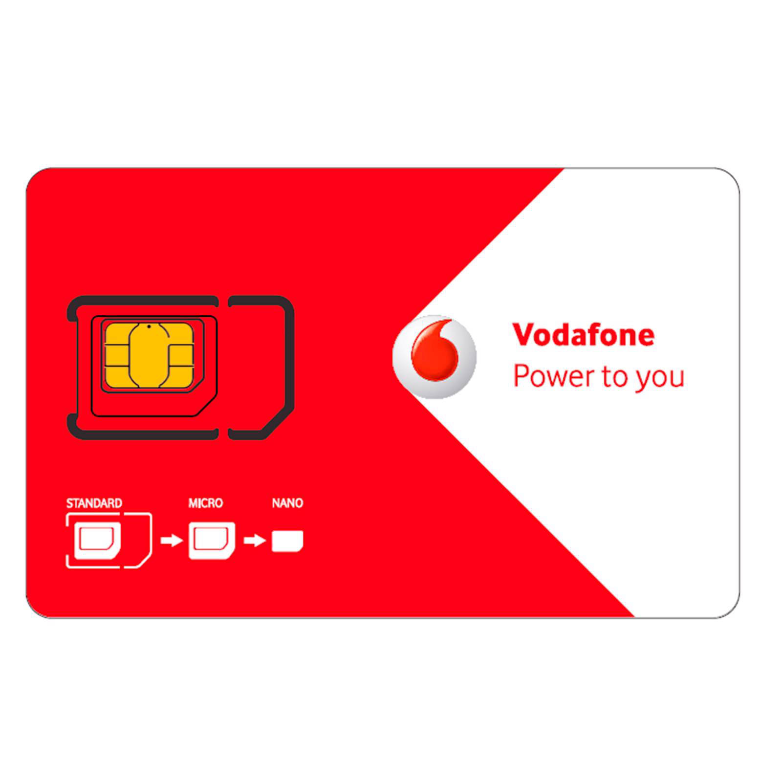 Vodafone prepaid simkaart (3in1) wehkamp