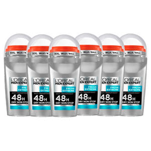 Fresh Extreme deodorant roller - 6 x 50 ml - voordeelverpakking