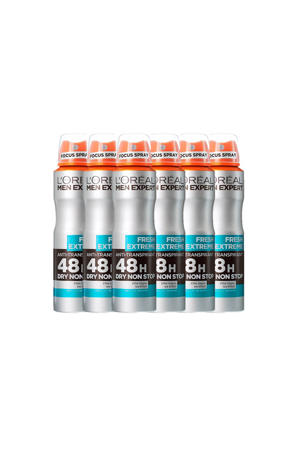 48H Fresh Extreme deodorant spray - 6 x 150 ml - voordeelverpakking