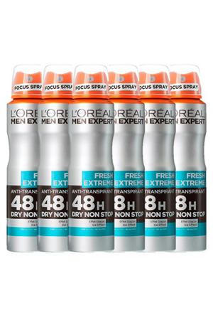 48H Fresh Extreme deodorant spray - 6 x 150 ml - voordeelverpakking