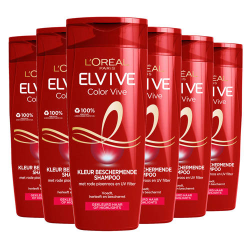 Loreal Paris Elvive Color Vive Shampoo 6 X 250 Ml loreal kopen in de aanbieding