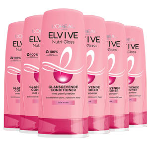Wehkamp L'Oréal Paris Elvive Nutri-Gloss conditioner - 6 x 200 ml - voordeelverpakking aanbieding