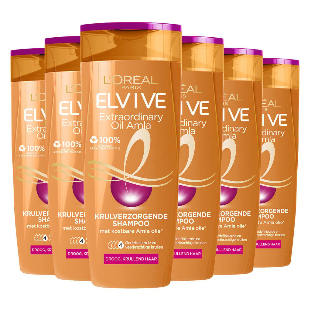 L'Oréal Paris Elvive Extraordinary Oil shampoo - 6 x 250 ml - voordeelverpakking