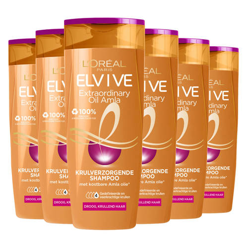 Wehkamp L'Oréal Paris Elvive Extraordinary Oil shampoo - 6 x 250 ml - voordeelverpakking aanbieding
