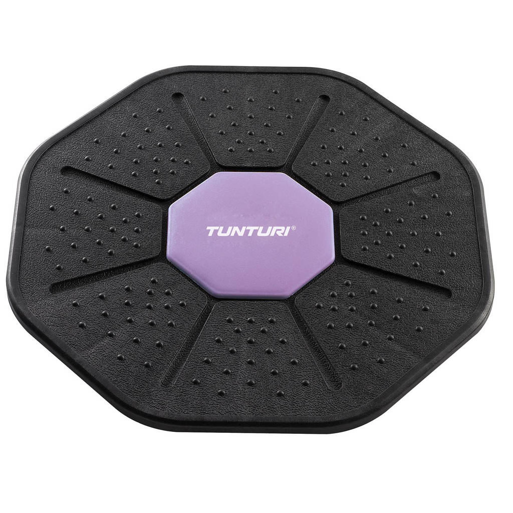 Tunturi balance board, zwart paars