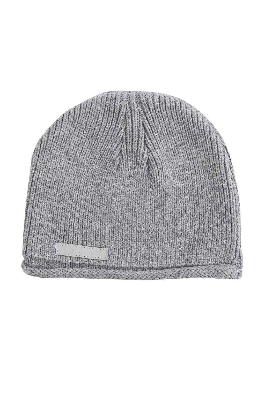 Jollein natural knit muts grijs, Grijs
