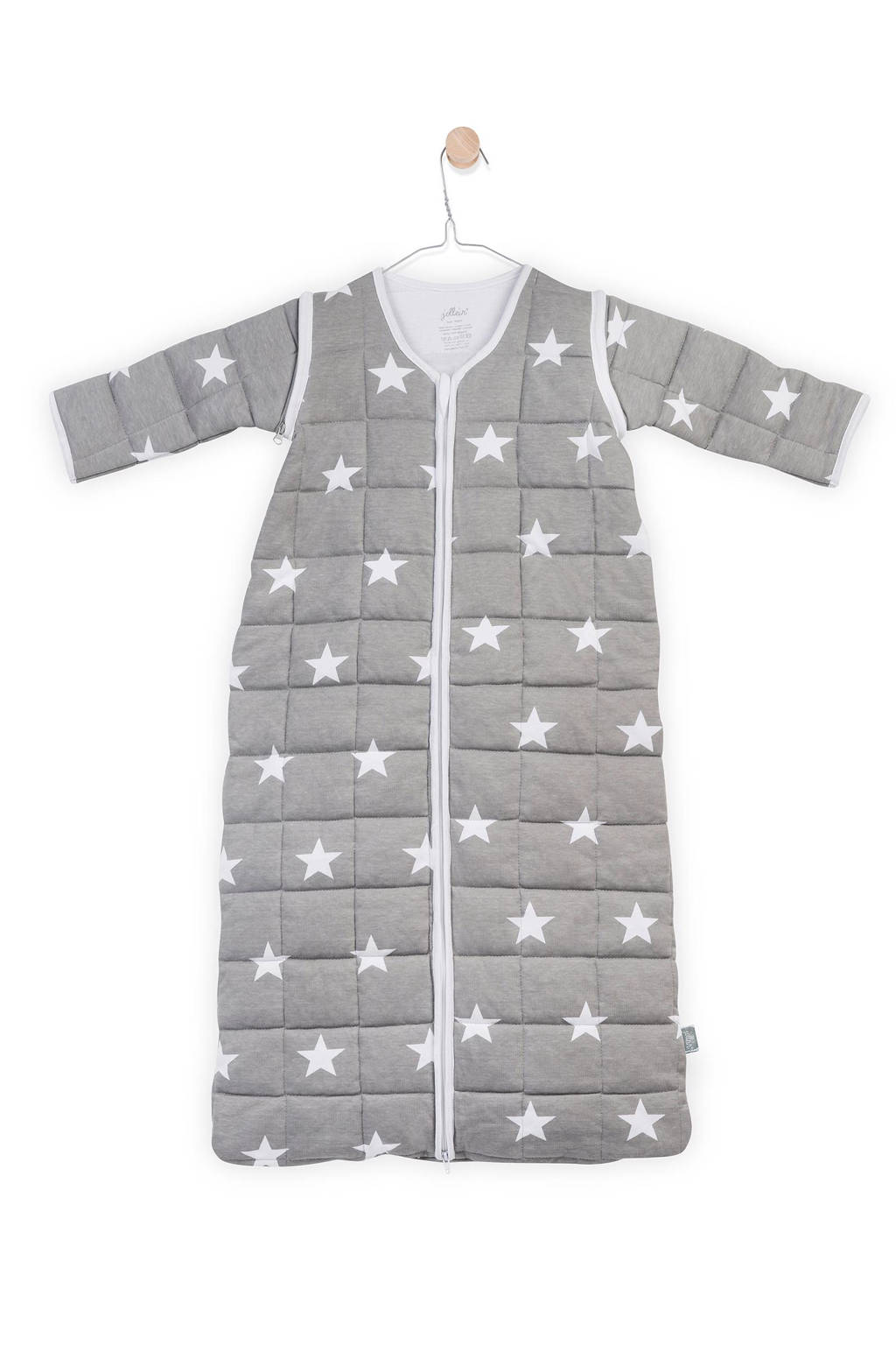 Jollein Little Star 4-seizoenen baby slaapzak 18-24 mnd grijs, Grijs, 110