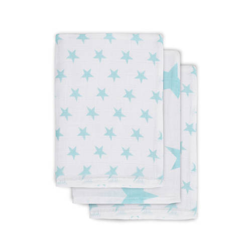 Jollein Little Star Hydrofiel Washandjes Jade 3 Stuks jollein kopen in de aanbieding