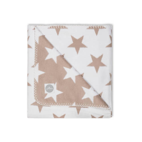 Jollein Little Star Ledikantdeken 100X150 Cm Zand jollein kopen in de aanbieding