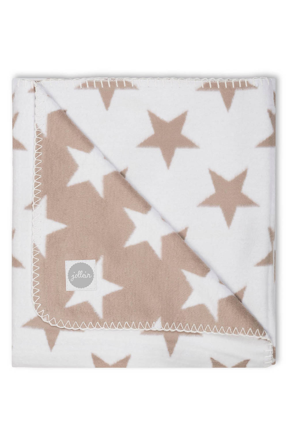 Jollein little star ledikantdeken 100x150 cm zand, Zand
