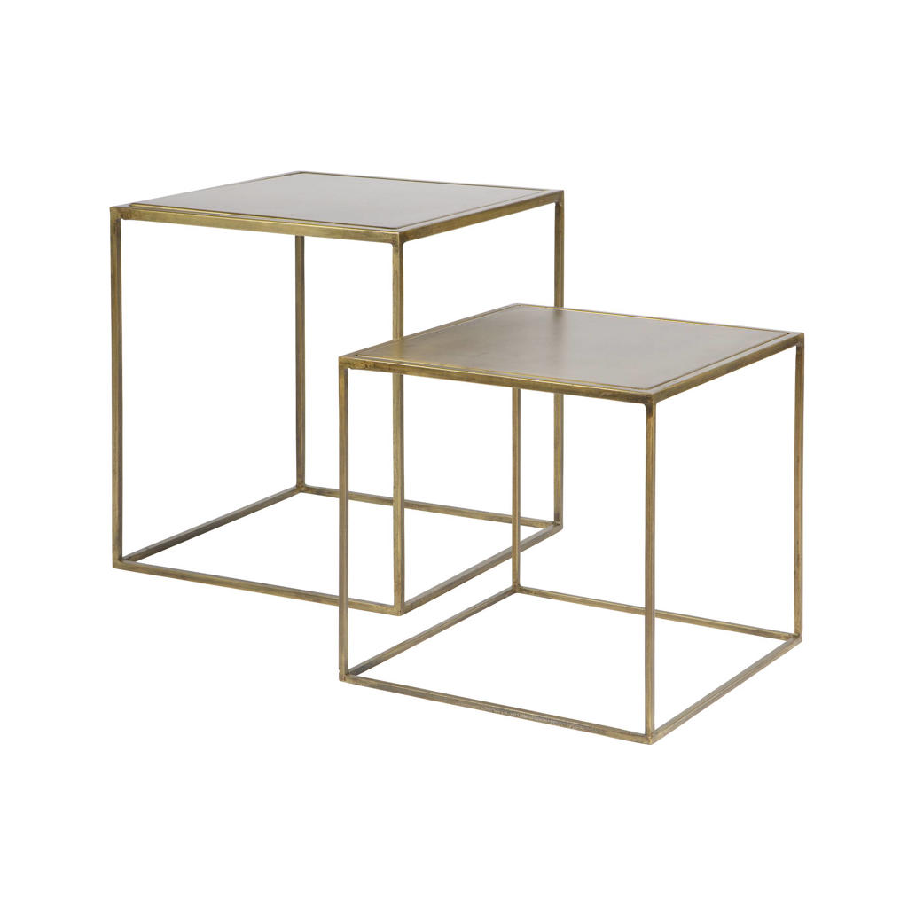 BePureHome bijzettafel Metallic (set van 2)
