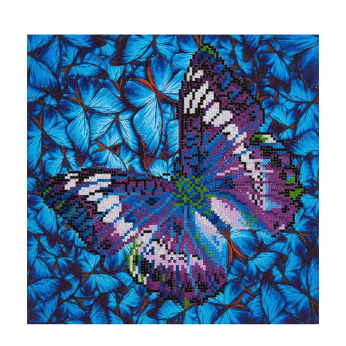Diamond Dotz Paarse Vlinder 31X31 diamond dotz kopen in de aanbieding
