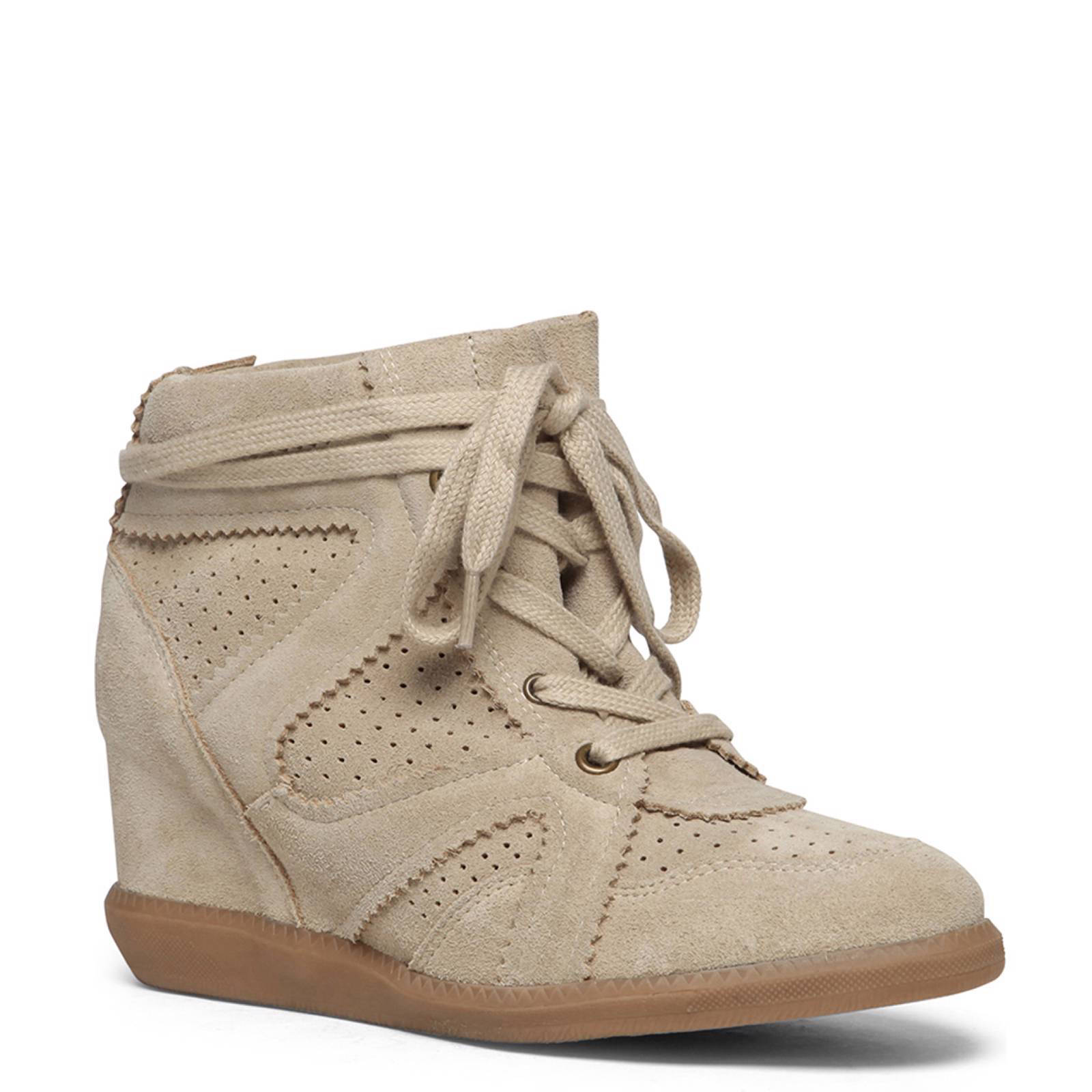 Manfield suède wedge sneakers | wehkamp