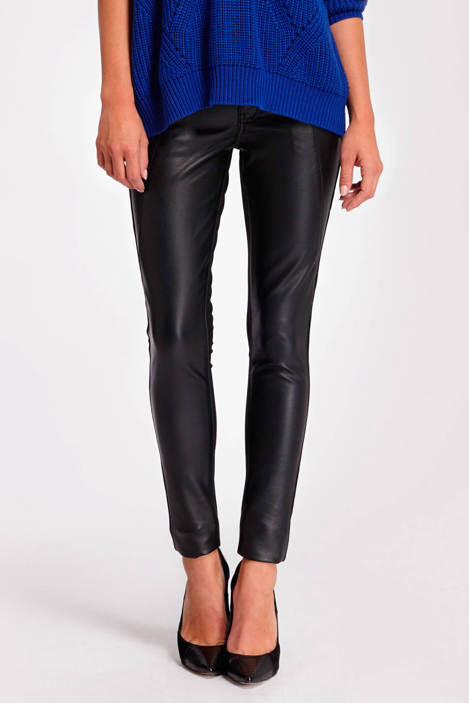 broek voorkant leer achterkant stof broek voorkant leer achterkant stof