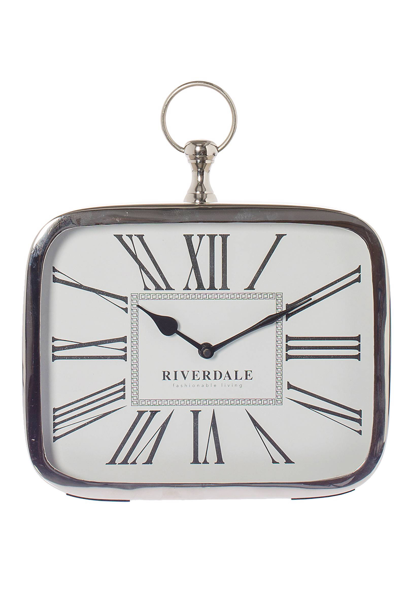 Riverdale Luton Tafelklok Zilver 30 x 25 cm online kopen