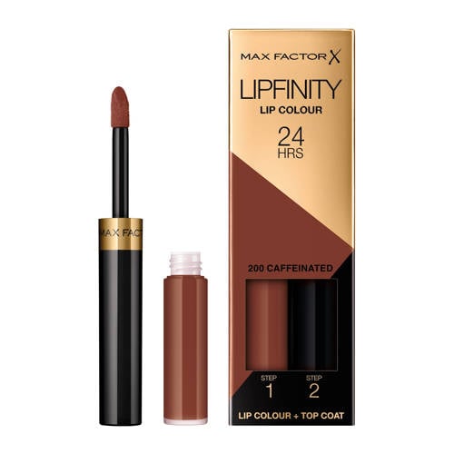 Wehkamp Max Factor Lipfinity Lip Colour 2-step Long Lasting lippenstift - 200 Caffeinated aanbieding