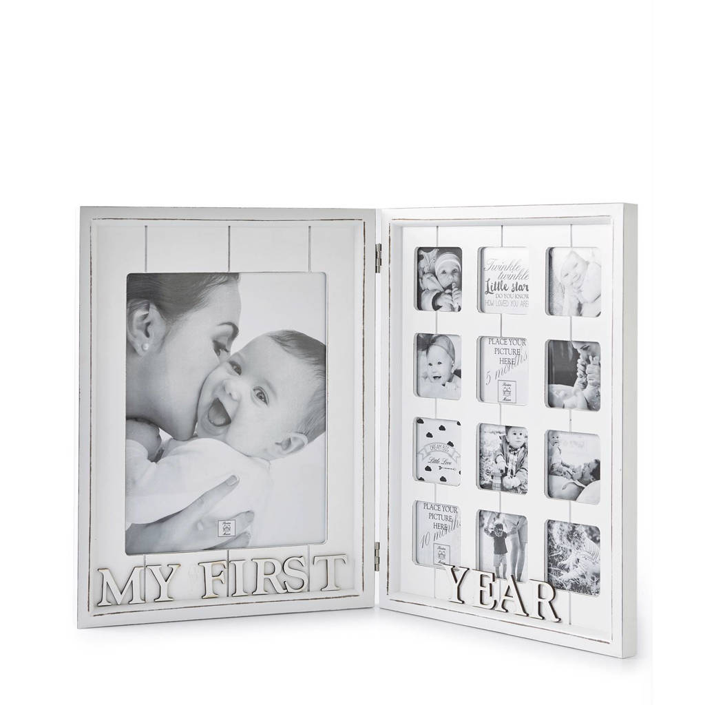 Riviera Maison fotolijst 'My First Year', Wit