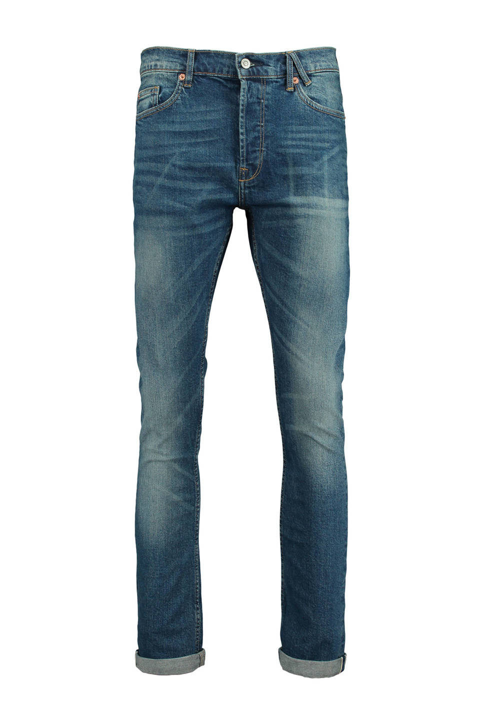 America Today slim fit jeans, Denimblauw