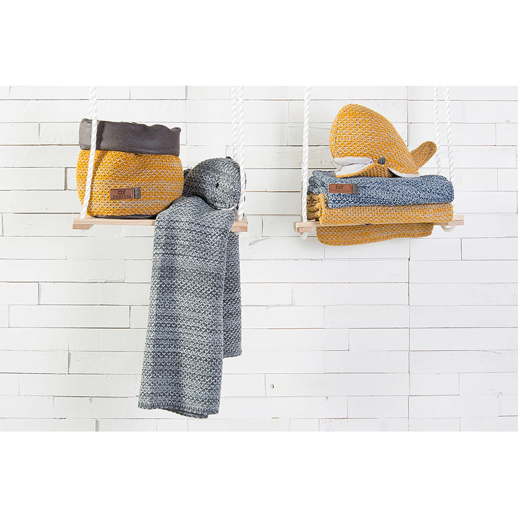 Baby's Only River walvis oker knuffel 30 cm - Afbeelding 4