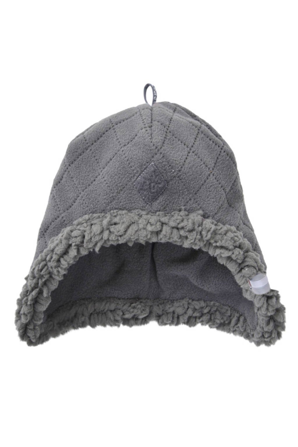 Lodger fleece mutsje Scandinavian (3-6 mnd), Coal