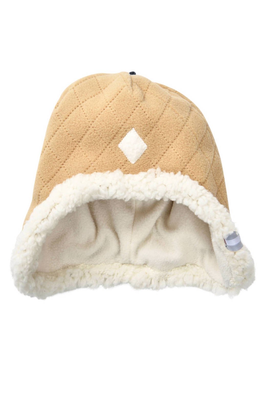 Lodger fleece mutsje Scandinavian (3-6 mnd), sand