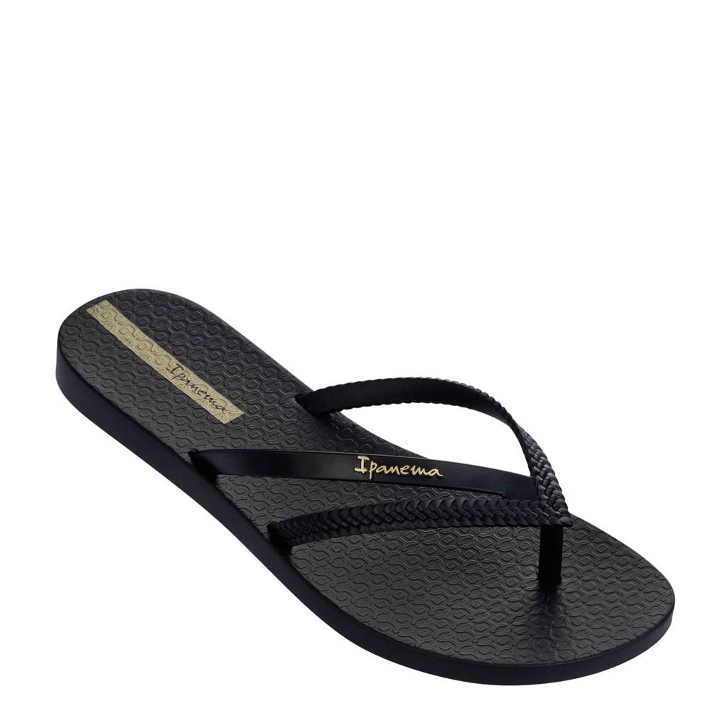 Ipanema Bossa teenslippers zwart, Zwart